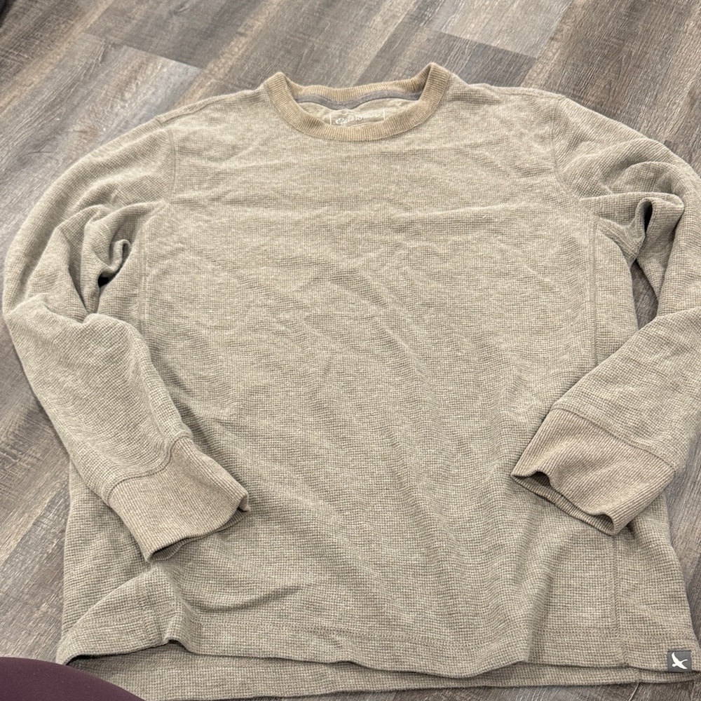 Eddie Bauer Taupe Long Sleeve Top